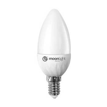 Moonlight LED žárovka E14 220-240V 5W 405lm 6000k studená 25000h 2835 37mm/100mm