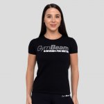 GymBeam Dámské tričko Pure Ambition Black – Zboží Mobilmania