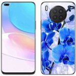 Pouzdro mmCase Gelové Huawei Nova 8i - modré květy – Zbozi.Blesk.cz