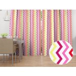 Biante Bavlněný závěs Sandra SA-379 Žluto-růžovo-červené cik-cak proužky 150x230 cm – Zboží Mobilmania