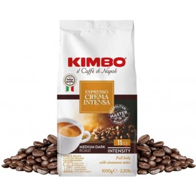 Offre Kimbo café en grains Crema Classico et Crema Intensa 1 kg x 2