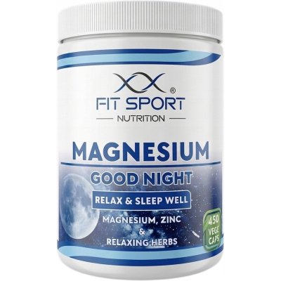 FitSport Nutrition Magnesium GOOD NIGHT 450 vege kapslí – Hledejceny.cz