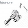 Piercing Šperky4U piercing do brady ucha titan TIT1188C-1206