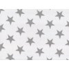 Osuška pro miminko PREM INTERNACIONAL Plena / osuška 90 × 100 hvězdy šedé