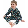 Dětské pyžamo a košilka Esito dětské BIO pyžamo Vesmír černá