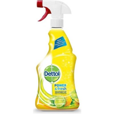 Dettol Power & Fresh víceúčelový antibakteriální čistič citron a limetka 500 ml – Zboží Mobilmania