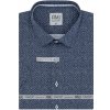 Pánská Košile AMJ Comfort pánská košile krátký rukáv slim fit VKSBR 1283