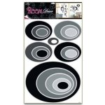 Anděl 1059 samolepící dekorace černé elipsy 70x42cm – Zboží Dáma