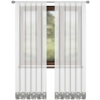Fliying Dekorační voálová záclona s řasící páskou L224, 145x250 cm – Hledejceny.cz
