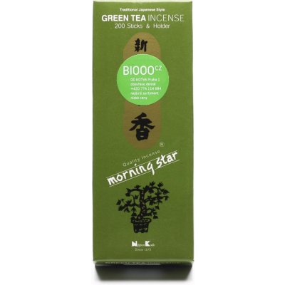 Morning Star japonské vonné tyčinky Green Tea 200 ks – Zboží Mobilmania