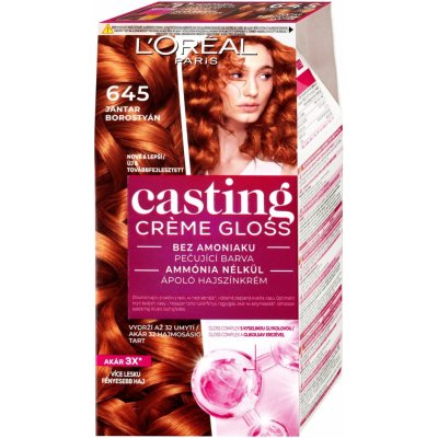 L'Oréal Paris Casting Creme Gloss barva na vlasy na barvené vlasy na všechny typy vlasů 645 Amber 48 ml – Zboží Dáma