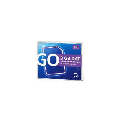 O2 SIM karta GO 3GB - Kredit 50Kč – Hledejceny.cz