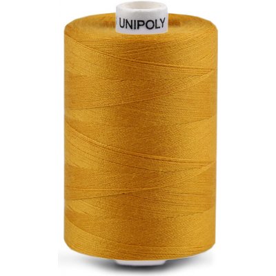 Polyesterové nitě Unipoly návin 1000 m Varianta: 128 hořčicová, Balení: 1 ks – Sleviste.cz