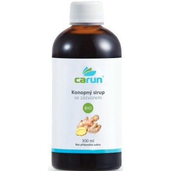 Carun Konopný sirup s příchutí zázvoru BIO 300 ml