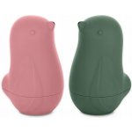 PETITE&MARS Hračky silikonové do koupele Love birds Rose Green 6m+ – Zboží Dáma