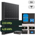 Ecoprodukt Hybrid Victron 2,6kWp 4,8kWh 1-fáz – Sleviste.cz