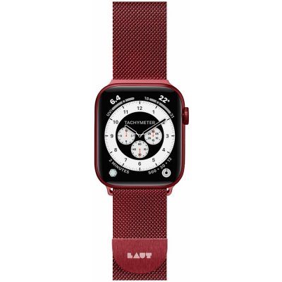 LAUT Steel Loop pásek na Apple Watch 42/44 mm červený LAUT-AWL-ST-R