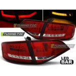 Zadní světla Audi A4 B8 8K Lim. 07-11 - červené/krystal LED – Hledejceny.cz