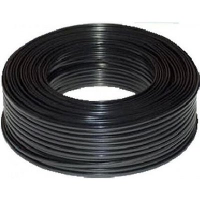 Datacom 1011 Telefonní kabel, šestižilový lanko, 100m, černý – Zboží Živě