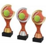 Trofej kulatá s výřezem tenis Zlatý kovový štítek 23,5 cm Bronzová – Zbozi.Blesk.cz