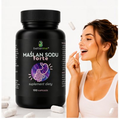 BetterMe Butyrát Sodný Forte 770 mg 100 kapslí – Hledejceny.cz