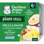 GERBER Organic 100% Dezert rostlinný jablko a ananas s kokosovým mlékem 4 x 90 g​ – Zbozi.Blesk.cz