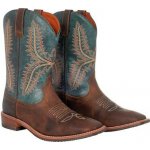 Westernové boty Pools hnědo tyrkysové – Sleviste.cz