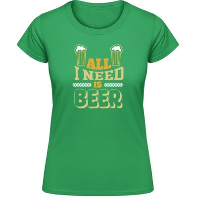 Gildan Soft-Style Vše co potřebuji je pivo Irish Green