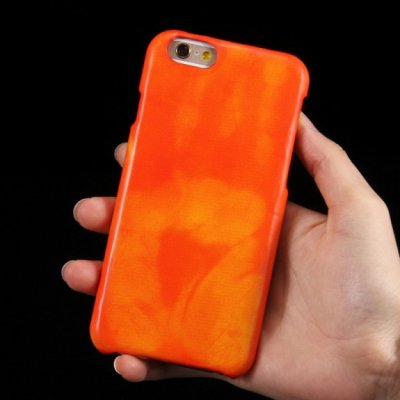 Pouzdro AppleKing tepelně citlivé termo se zachováním otisku vaší ruky iPhone 6S / 6 - žluté