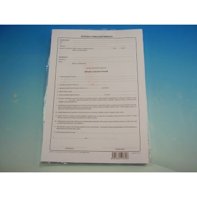 Optys 1137 Dohoda o pracovní činnosti A4 nepropisovací – Zboží Živě