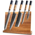 Sakuro Kuchyňský set 5 japonských nožů s magnetickým stojánkem Honey – Zboží Mobilmania