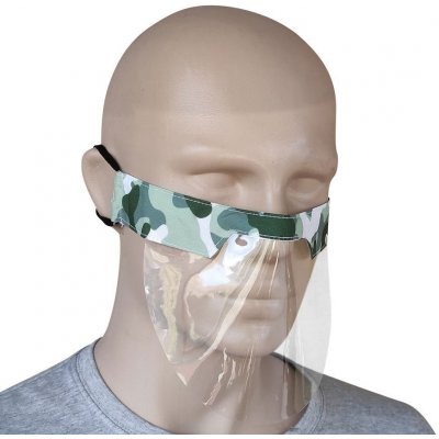 Izmael Plastové Ochranné Rouška Maskáčová/Zelená 50 ks – Zboží Dáma