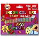 Barva na sklo window colours 10+2barev á10.5ml+2šablony+1folie