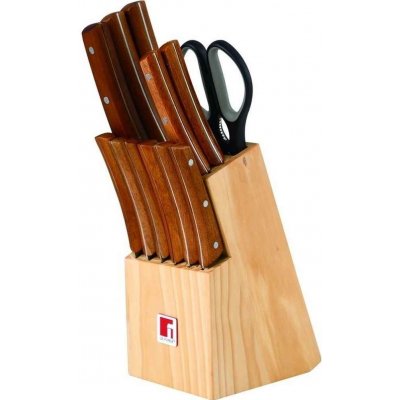 Bergner BG 8911 MM sada nožů v dřevěném bloku 6 ks – Zboží Mobilmania