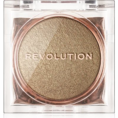 Makeup Revolution Beam Bright kompaktní pudrový rozjasňovač Golden Gal 2,45 g – Zboží Dáma