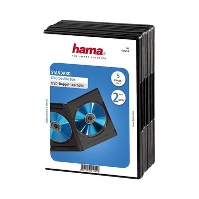 Hama DVD obal, double, 5ks/bal., barva černá – Zbozi.Blesk.cz