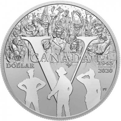Royal Canadian Mint 75 let VE den 1 Oz