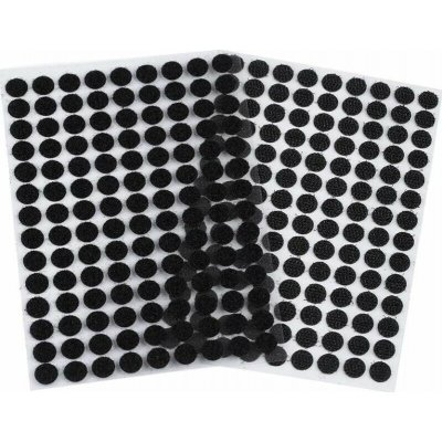 Suchý zip samolepicí kolečka, 10 mm černá – Hledejceny.cz