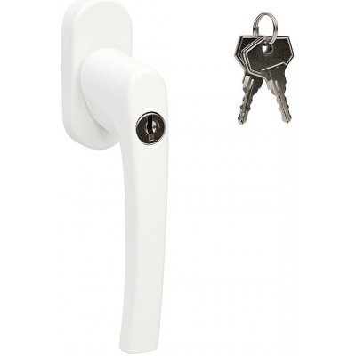 Richter Uzamykatelná okenní klika RHW.011.L.F9016 (bilá), DK balkónová klika, bílá – Zboží Mobilmania