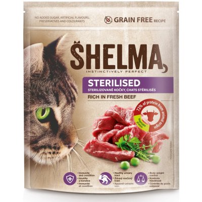 Shelma Sterilised Grain Free Beef 0,75 kg – Zboží Dáma