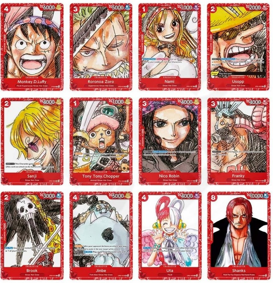 Bandai One Piece Card Game Premium Card Collection Film Red Edition