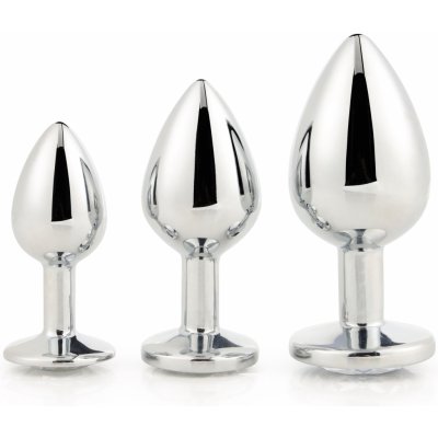 Dream Toys GLEAMING LOVE SILVER PLUG SET – Zboží Dáma