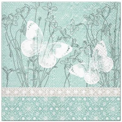 Dekorační ubrousky 33 × 33 cm 20 ks jarní s motýly – HobbyKompas.cz