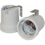 Bemko Objímka žárovky E27 s držákem, světle šedá – Zboží Živě