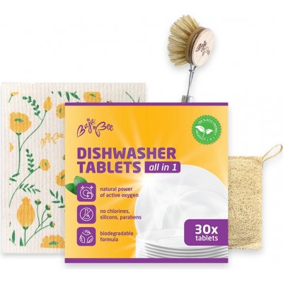 BajaBee ECO tablety do myčky nádobí All-in-one 30 ks, bez vůně – Sleviste.cz