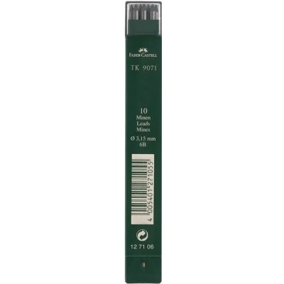 Faber - Castell náhradní tuhy do mechanické tužky TK 9071 3,15mm 6B 10 ks – Zboží Živě