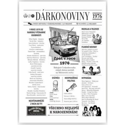 Dárkonoviny z roku 1976 originální retro přání – Sleviste.cz