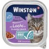 Paštika pro kočky Winston Cat losos v bylinkové omáčce 100 g