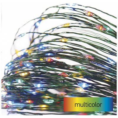 EMOS LED vánoční nano řetěz zelený 15 m venkovní i vnitřní multicolor časovač – Hledejceny.cz