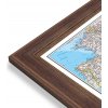 Nástěnné mapy National Geographic Státy středozemního moře - nástěnná mapa Classic 78 x 60 cm Varianta: mapa v dřevěném rámu, Provedení: Volta ořech